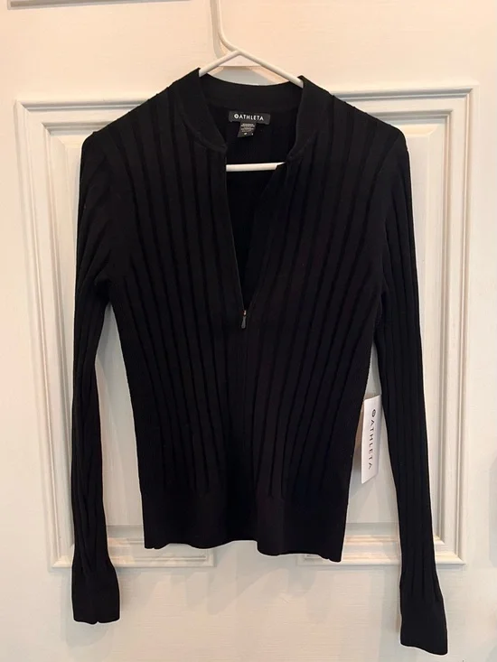 Athleta Fairway Sweater women’s medium black (new) - Picture 6 of 10